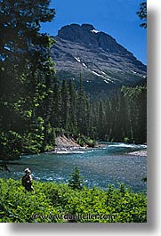 america, glaciers, lakes, montana, national parks, north america, scenics, united states, vertical, western united states, western usa, photograph