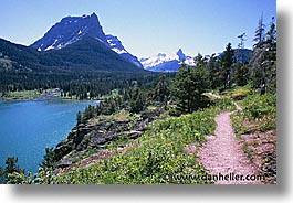 america, glaciers, horizontal, lakes, mary, montana, national parks, north america, united states, western united states, western usa, photograph