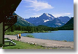 america, glaciers, horizontal, lakes, montana, national parks, north america, swiftcurrent, united states, western united states, western usa, photograph