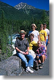 america, glaciers, groups, montana, national parks, north america, people, united states, vertical, western united states, western usa, photograph