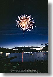 america, fireworks, montana, north america, united states, vertical, western united states, western usa, whitefish, photograph