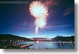 america, fireworks, horizontal, montana, north america, united states, western united states, western usa, whitefish, photograph