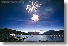 america, fireworks, horizontal, montana, north america, united states, western united states, western usa, whitefish, photograph