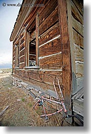 america, baker, bicycles, frames, nevada, north america, shack, united states, vertical, western usa, photograph