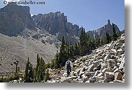 america, glacier trail, great basin natl park, hikers, hiking, horizontal, nevada, north america, united states, western usa, photograph