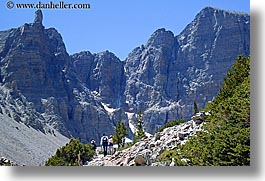 america, glacier trail, great basin natl park, hikers, hiking, horizontal, nevada, north america, united states, western usa, photograph