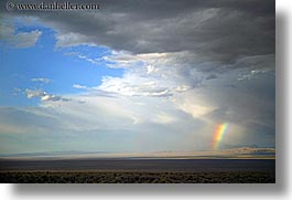 america, clouds, desert, great basin natl park, high desert, horizontal, nevada, north america, rainbow, sky, united states, western usa, photograph