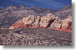 america, bikers, horizontal, nevada, north america, recumbent, red rock, united states, western usa, photograph