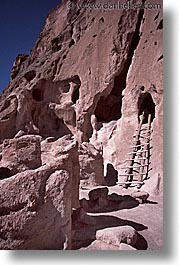 america, bandalier, bandelier, desert southwest, indian country, new mexico, north america, southwest, united states, vertical, western usa, photograph