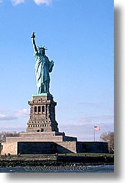america, liberty, new york, new york city, north america, statues, united states, vertical, photograph