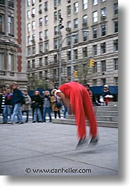 america, new york, new york city, north america, roller, streets, tricks, united states, vertical, photograph