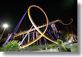 america, amusement park, cedar point, coaster, fun, games, horizontal, long exposure, north america, ohio, rides, sandusky, united states, photograph