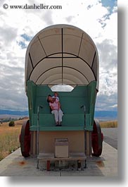 america, baker city, giants, jack and jill, north america, oregon, stage coach, transportation, united states, vertical, photograph