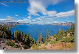 america, clouds, crater, crater lake, horizontal, lakes, nature, north america, oregon, sky, sun, united states, views, wide, photograph