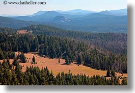 america, crater lake, horizontal, landscapes, mountains, north america, oregon, trees, united states, photograph