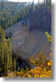 america, crater lake, north america, oregon, pinnacles, united states, vertical, photograph