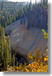 america, crater lake, north america, oregon, pinnacles, united states, vertical, photograph