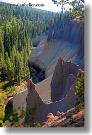 america, crater lake, north america, oregon, pinnacles, united states, vertical, photograph