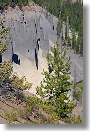 america, crater lake, north america, oregon, pinnacles, united states, vertical, photograph