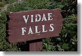 america, crater lake, horizontal, north america, oregon, signs, united states, vidae waterfalls, videa, waterfalls, photograph