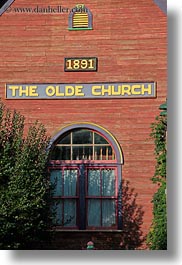 america, churches, halfway, north america, olde, oregon, signs, united states, vertical, photograph