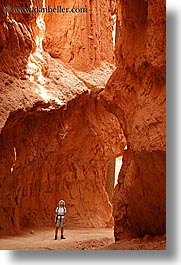 america, bryce canyon, canyons, north america, united states, utah, vertical, walking, western usa, photograph