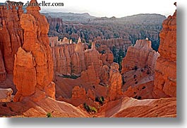 america, bryce canyon, decending, horizontal, north america, towers, united states, utah, western usa, photograph