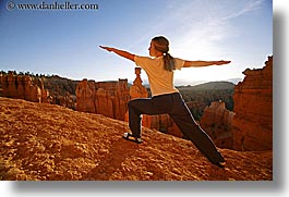 america, bryce canyon, horizontal, jills, morning, north america, united states, utah, western usa, womens, yoga, yoga positions, photograph