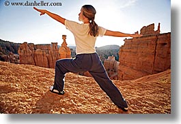 america, bryce canyon, horizontal, jills, morning, north america, united states, utah, western usa, womens, yoga, yoga positions, photograph