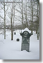 america, barrett, glenwood cemetery, graves, gravestones, north america, park city, snow, trees, united states, utah, vertical, western usa, william, photograph