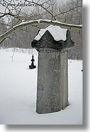 america, franklin, glenwood cemetery, graves, gravestones, hellen, north america, park city, snow, trees, united states, utah, vertical, western usa, photograph