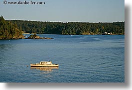 boat, orcas island, ocean, washington, united states, photograph