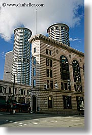 america, buildings, mix, north america, pacific northwest, seattle, structures, united states, vertical, washington, western usa, photograph