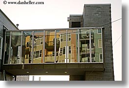 america, buildings, fremont, horizontal, north america, pacific northwest, reflections, seattle, united states, washington, western usa, windows, photograph