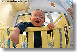 apr, babies, boys, crib, fisheye lens, horizontal, infant, jacks, upview, photograph