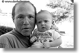 babies, black and white, boys, fathers, horizontal, infant, jacks, photograph