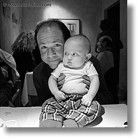 babies, boys, fathers, infant, jacks, self-portrait, square format, photograph