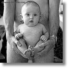 babies, boys, buddhas, fathers, infant, jacks, naked, square format, photograph