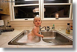 babies, bath, boys, horizontal, indy june, infant, jacks, sink, sink bath, photograph