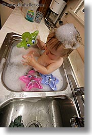 babies, bath, boys, indy june, infant, jacks, sink, sink bath, vertical, photograph