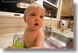 babies, bath, boys, horizontal, indy june, infant, jacks, sink, sink bath, photograph