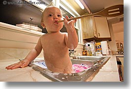 babies, bath, boys, horizontal, indy june, infant, jacks, sink, sink bath, photograph