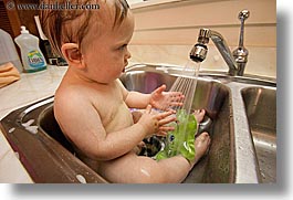 babies, bath, boys, horizontal, indy june, infant, jacks, sink, sink bath, photograph