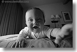babies, beds, black and white, boys, horizontal, infant, jacks, march, photograph