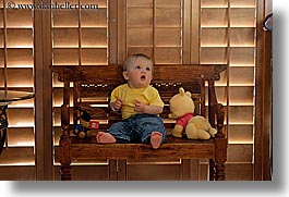 babies, benches, boys, horizontal, infant, jacks, may, pooh, photograph
