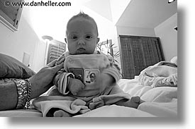 babies, black and white, boys, horizontal, infant, jacks, sitting, photograph