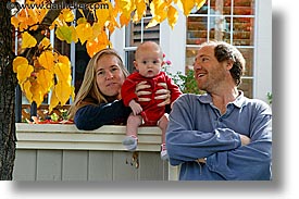 babies, boys, hbs, horizontal, infant, jacks, leaves, parents, photograph