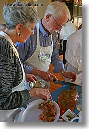 apron, bob, clothes, cooks, couples, diane, foods, men, people, personal, senior citizen, vertical, photograph