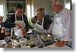 apron, carole, clothes, cooks, foods, horizontal, joe, men, norm, people, personal, senior citizen, photograph