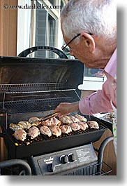 cooks, foods, grille, larry, men, people, personal, senior citizen, vertical, photograph